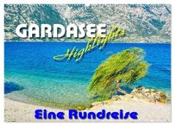 Gardaseehighlights - Eine Rundreise (Wandkalender 2024 DIN A2 quer), CALVENDO Monatskalender