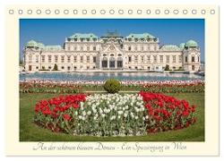 An der schönen blauen Donau - Ein Spaziergang in Wien (Tischkalender 2024 DIN A5 quer), CALVENDO Monatskalender