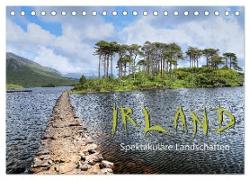 Irland - spektakuläre Landschaften (Tischkalender 2024 DIN A5 quer), CALVENDO Monatskalender