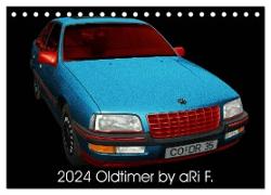 2024 Oldtimer by aRi F. (Tischkalender 2024 DIN A5 quer), CALVENDO Monatskalender