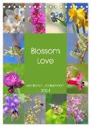 Blossom Love, von Bienen und Hummeln (Tischkalender 2024 DIN A5 hoch), CALVENDO Monatskalender