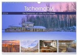 Tschernobyl - Die Sperrzone um das Atomkraftwerk (Wandkalender 2024 DIN A3 quer), CALVENDO Monatskalender