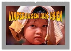 Kinderaugen aus Asien (Wandkalender 2024 DIN A2 quer), CALVENDO Monatskalender