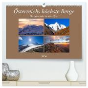 Österreichs höchste Berge (hochwertiger Premium Wandkalender 2024 DIN A2 quer), Kunstdruck in Hochglanz