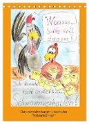 Das mecklenburger Landhuhn "Krisenhühner" (Tischkalender 2024 DIN A5 hoch), CALVENDO Monatskalender