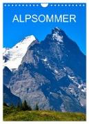 Alpsommer (Wandkalender 2024 DIN A4 hoch), CALVENDO Monatskalender