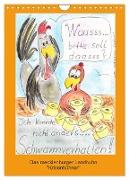Das mecklenburger Landhuhn "Krisenhühner" (Wandkalender 2024 DIN A4 hoch), CALVENDO Monatskalender