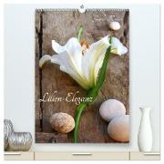 Lilien-Eleganz (hochwertiger Premium Wandkalender 2024 DIN A2 hoch), Kunstdruck in Hochglanz