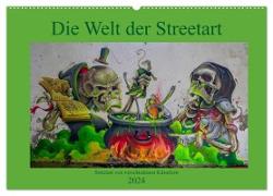 Die Welt der Streetart (Wandkalender 2024 DIN A2 quer), CALVENDO Monatskalender