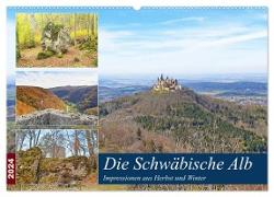 Die Schwäbische Alb - Impressionen aus Herbst und Winter (Wandkalender 2024 DIN A2 quer), CALVENDO Monatskalender