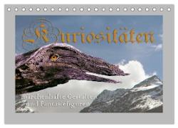 Kuriositäten - Märchenhafte Gestalten und Fantasiefiguren (Tischkalender 2024 DIN A5 quer), CALVENDO Monatskalender