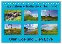 Faszination schottisches Hochland - Glen Coe und Glen Etive (Tischkalender 2024 DIN A5 quer), CALVENDO Monatskalender