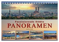 Faszinierende Städte, Panoramen (Tischkalender 2024 DIN A5 quer), CALVENDO Monatskalender
