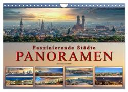Faszinierende Städte, Panoramen (Wandkalender 2024 DIN A4 quer), CALVENDO Monatskalender