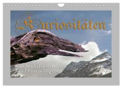 Kuriositäten - Märchenhafte Gestalten und Fantasiefiguren (Wandkalender 2024 DIN A4 quer), CALVENDO Monatskalender