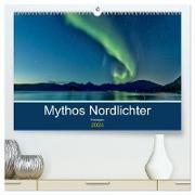 Norwegen - Mythos Nordlichter (hochwertiger Premium Wandkalender 2024 DIN A2 quer), Kunstdruck in Hochglanz