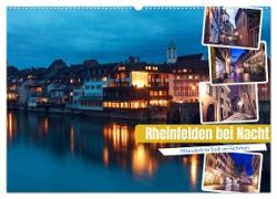 Rheinfelden bei Nacht (Wandkalender 2024 DIN A2 quer), CALVENDO Monatskalender