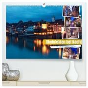 Rheinfelden bei Nacht (hochwertiger Premium Wandkalender 2024 DIN A2 quer), Kunstdruck in Hochglanz