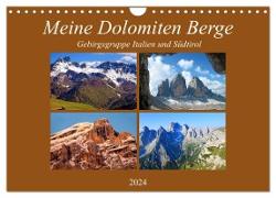 Meine Dolomiten Berge (Wandkalender 2024 DIN A4 quer), CALVENDO Monatskalender
