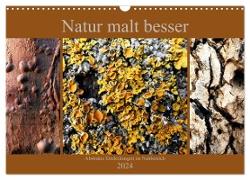 Natur malt besser (Wandkalender 2024 DIN A3 quer), CALVENDO Monatskalender