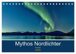 Norwegen - Mythos Nordlichter (Tischkalender 2024 DIN A5 quer), CALVENDO Monatskalender