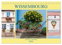 Wissembourg - Blumen und Kanäle (Tischkalender 2024 DIN A5 quer), CALVENDO Monatskalender