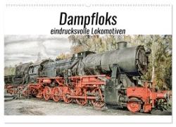 Dampfloks - eindrucksvolle Lokomotiven (Wandkalender 2024 DIN A2 quer), CALVENDO Monatskalender