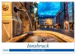 Innsbruck - Stadt in den Alpen (Wandkalender 2024 DIN A3 quer), CALVENDO Monatskalender
