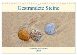 Gestrandete Steine (Wandkalender 2024 DIN A4 quer), CALVENDO Monatskalender