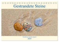 Gestrandete Steine (Tischkalender 2024 DIN A5 quer), CALVENDO Monatskalender