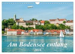 Am Bodensee entlang (Wandkalender 2024 DIN A4 quer), CALVENDO Monatskalender