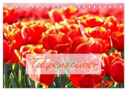 Tulpenzauber (Tischkalender 2024 DIN A5 quer), CALVENDO Monatskalender