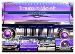 Traum in Violett - Pontiac Star Chief 1957 (Tischkalender 2024 DIN A5 quer), CALVENDO Monatskalender