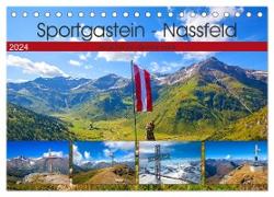 Sportgastein - Nassfeld (Tischkalender 2024 DIN A5 quer), CALVENDO Monatskalender