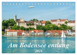 Am Bodensee entlang (Tischkalender 2024 DIN A5 quer), CALVENDO Monatskalender
