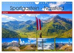 Sportgastein - Nassfeld (Wandkalender 2024 DIN A4 quer), CALVENDO Monatskalender