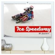 Ice Speedway (hochwertiger Premium Wandkalender 2024 DIN A2 quer), Kunstdruck in Hochglanz