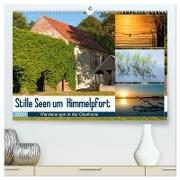 Stille Seen um Himmelpfort (hochwertiger Premium Wandkalender 2024 DIN A2 quer), Kunstdruck in Hochglanz