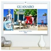 Guanabo - Kutschen, Oldtimer und viel Meer (hochwertiger Premium Wandkalender 2024 DIN A2 quer), Kunstdruck in Hochglanz