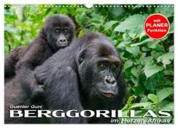 Berggorillas im Herzen Afrikas (Wandkalender 2024 DIN A3 quer), CALVENDO Monatskalender