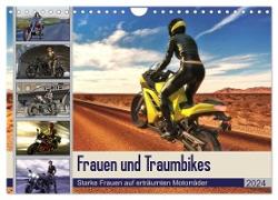 Frauen und Traumbikes (Wandkalender 2024 DIN A4 quer), CALVENDO Monatskalender