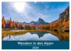 Wandern in den Alpen (Wandkalender 2024 DIN A2 quer), CALVENDO Monatskalender