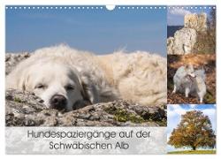 Hundespaziergänge auf der Schwäbischen Alb (Wandkalender 2024 DIN A3 quer), CALVENDO Monatskalender