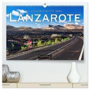 Idyllische Vulkaninsel Lanzarote (hochwertiger Premium Wandkalender 2024 DIN A2 quer), Kunstdruck in Hochglanz