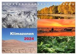 Klimazonen 2024 (Tischkalender 2024 DIN A5 quer), CALVENDO Monatskalender