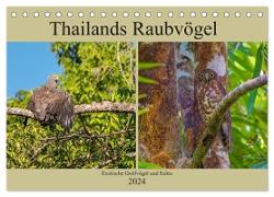 THAILANDS RAUBVÖGEL Exotische Greifvögel und Eulen (Tischkalender 2024 DIN A5 quer), CALVENDO Monatskalender