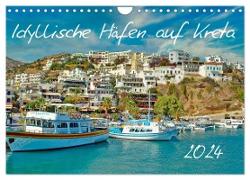 Idyllische Häfen auf Kreta (Wandkalender 2024 DIN A4 quer), CALVENDO Monatskalender