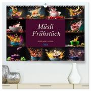 Müsli Frühstück (hochwertiger Premium Wandkalender 2024 DIN A2 quer), Kunstdruck in Hochglanz