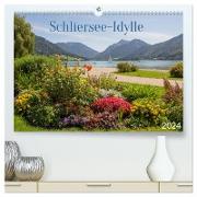 Schliersee-Idylle 2024 (hochwertiger Premium Wandkalender 2024 DIN A2 quer), Kunstdruck in Hochglanz