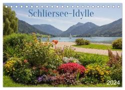 Schliersee-Idylle 2024 (Tischkalender 2024 DIN A5 quer), CALVENDO Monatskalender